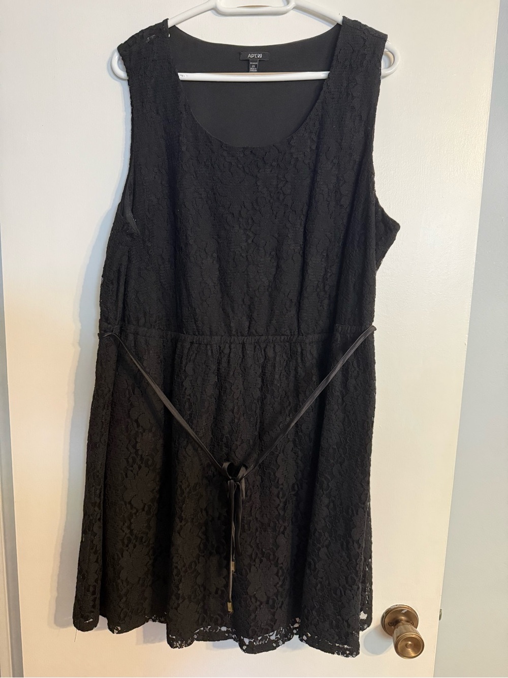 Apt. 9 Black Lace Sleeveless Fit-and-Flare Mini Dress